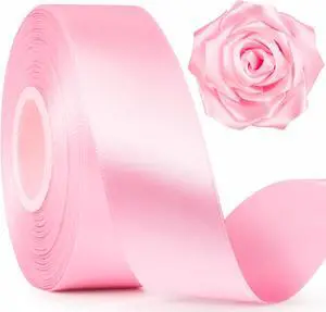 Mauproy Pink Satin Ribbon, 1-1/2 Inch, 50 Yards Mauproy Pink Satin Ribbon, 1-1/2 Inch, 50 Yards