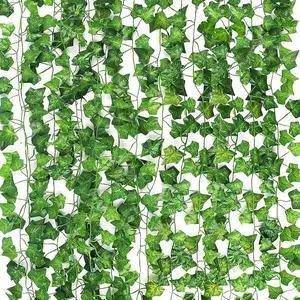 CEWOR 14pcs 98 Feet Fake Vines for Room Decor Artificial Vines Ivy Leaves Hanging Greenery Garlands for Home Bedroom Wall Wedding CEWOR 14pcs 98 Feet Fake Vines for Room Decor Artificial Vines Ivy Leaves Hanging Greenery Garlands for Home Bedroom Wall Wedding