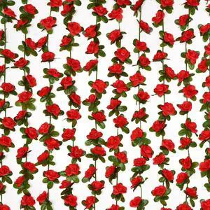 BLEUM CADE 2Pcs 16.4Ft Fake Flower Garland Artificial Rose Vines BLEUM CADE 2Pcs 16.4Ft Fake Flower Garland Artificial Rose Vines