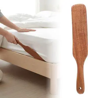 Mattress Lifter Bed Sheet Tucker Tool, Bed Making Tool Protect Your Back, Hand, Reduce Excess Strain for Bed Sheet Change Neatly and Easy, Wooden Mattress Tucker Paddle for Changing Sheets Bed Skirts Mattress Lifter Bed Sheet Tucker Tool, Bed Making Tool Protect Your Back, Hand, Reduce Excess Strain for Bed Sheet Change Neatly and Easy, Wooden Mattress Tucker Paddle for Changing Sheets Bed Skirts