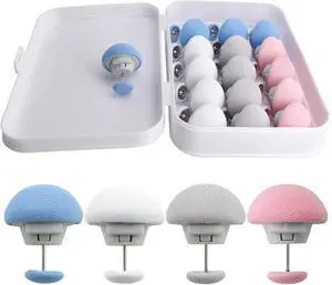 16Pcs Quilt Duvet Clips Bedding Holder Pins Fasteners Mushroom Round Fixing Clips for Thin Thick Quilts Blanket Sheet Bed Skirt Slippers Pillow Towel Cushion Curtain, 4 Colors 16Pcs Quilt Duvet Clips Bedding Holder Pins Fasteners Mushroom Round Fixing Clips for Thin Thick Quilts Blanket Sheet Bed Skirt Slippers Pillow Towel Cushion Curtain, 4 Colors