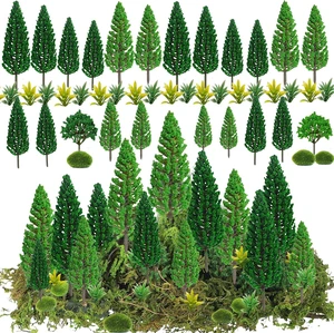 30 Pieces Model Trees Mixed 1.7-6 Inch Fake Miniature Trees 30 Pieces Model Trees Mixed 1.7-6 Inch Fake Miniature Trees