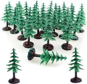 30 PCS Miniature Trees Miniature Christmas Tree Figurines for Crafts Plastic Trees Scenery Landscape Model Pine Tree Diorama Trees 30 PCS Miniature Trees Miniature Christmas Tree Figurines for Crafts Plastic Trees Scenery Landscape Model Pine Tree Diorama Trees