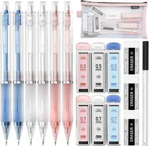 Four Candies Cute Mechanical Pencil Set, 6-Pack 0.5/0.7mm Four Candies Cute Mechanical Pencil Set, 6-Pack 0.5/0.7mm