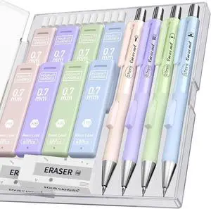 Four Candies Cute Mechanical Pencil Set with Case, 0.7 mm Four Candies Cute Mechanical Pencil Set with Case, 0.7 mm