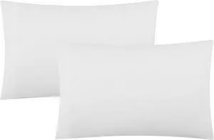 EVOLIVE Standard Microfiber Pillowcases Set of 2, 20"x30" (White) EVOLIVE Standard Microfiber Pillowcases Set of 2, 20"x30" (White)