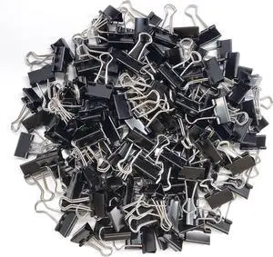 DSTELIN 180 Pack Mini Binder Clips 3/4-Inch Width, Small Paper Clamps for Office Supplies, Black DSTELIN 180 Pack Mini Binder Clips 3/4-Inch Width, Small Paper Clamps for Office Supplies, Black