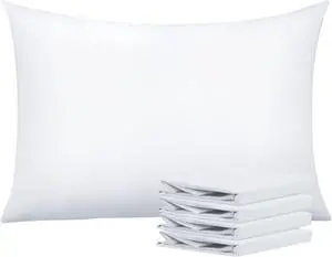 NTBAY Queen Microfiber Pillowcases, 4 Pack, 20 x 30, White NTBAY Queen Microfiber Pillowcases, 4 Pack, 20 x 30, White
