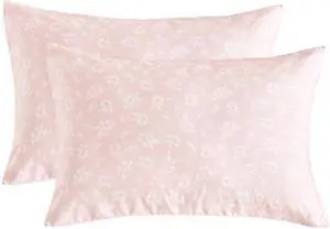 Wake In Cloud - Floral Pillow Cases, Coquette Cottagecore Aesthetic Flower Shabby Chic Rose Pattern, Set of 2 Soft Pillowcases Pillow Shams Covers, Pink White, Standard Size 20x26 Inches Wake In Cloud - Floral Pillow Cases, Coquette Cottagecore Aesthetic Flower Shabby Chic Rose Pattern, Set of 2 Soft Pillowcases Pillow Shams Covers, Pink White, Standard Size 20x26 Inches