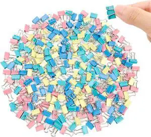 Ykimok 240-Pack Mini Binder Clips in 4 Colors (Blue, Yellow, Red, Green), 15mm/0.6-Inch Small Paper Clips for Home, School, Office and Business Ykimok 240-Pack Mini Binder Clips in 4 Colors (Blue, Yellow, Red, Green), 15mm/0.6-Inch Small Paper Clips for Home, School, Office and Business