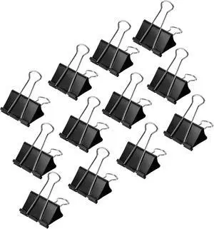 Amazon Basics Sturdy Binder Clips, Office Supplies, Small 0.75 in, Document Organizing, School Supplies, Black, 144 Count Amazon Basics Sturdy Binder Clips, Office Supplies, Small 0.75 in, Document Organizing, School Supplies, Black, 144 Count