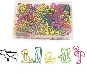 96 Pcs Cute Animal Shaped Paper Clips, Fun Office Supplies 96 Pcs Cute Animal Shaped Paper Clips, Fun Office Supplies