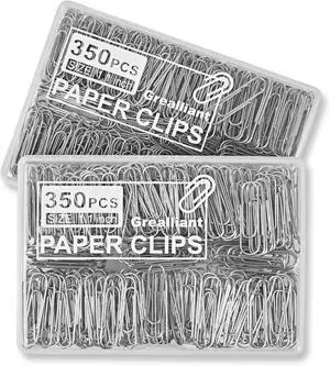 700 PCS Paper Clips, Small Paper Clips for Paperwork, 2 Boxes of 350 PCS Each, Sturdy and Upgraded Plastic Boxes Well Packed, Easy to Use in Office, School and Home 700 PCS Paper Clips, Small Paper Clips for Paperwork, 2 Boxes of 350 PCS Each, Sturdy and Upgraded Plastic Boxes Well Packed, Easy to Use in Office, School and Home