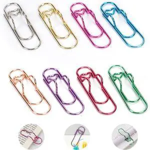 Paper Clip Pen Holder for Notebook, 8pcs Metal Pen Clip for Journal Paper Clip Pen Holder for Notebook, 8pcs Metal Pen Clip for Journal