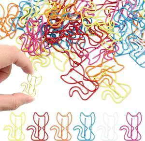 50 PCS Mixed Color Cat Paper Clips & Bookmarks | Multicolor Cat School Supplies, Office Stationery & Themed Gifts for Teachers, Cat Lovers, Women, Students & Coworkers 50 PCS Mixed Color Cat Paper Clips & Bookmarks | Multicolor Cat School Supplies, Office Stationery & Themed Gifts for Teachers, Cat Lovers, Women, Students & Coworkers