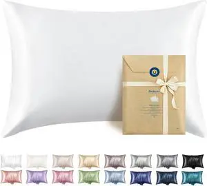 Bedsure Satin Pillowcase with Zipper, Similar to Silk Pillow Cases 2 Pack Bedsure Satin Pillowcase with Zipper, Similar to Silk Pillow Cases 2 Pack