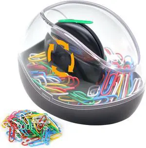 Paper Clip Holder, Mecyfaty Magnetic Paper Clips Dispenser Holder with Colorful Paperclips 100pcs, Upgraded Magnetic Design, Black Paperclip Holders for Desk School Office Supplies Organizer Accessory Paper Clip Holder, Mecyfaty Magnetic Paper Clips Dispenser Holder with Colorful Paperclips 100pcs, Upgraded Magnetic Design, Black Paperclip Holders for Desk School Office Supplies Organizer Accessory