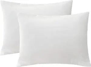 iMaylex Soft Brushed Microfiber Fabric Zipper Pillowcase, Cozy and Lightweight, Easy Care, Set of 2, White, Standard, 20" x 26" iMaylex Soft Brushed Microfiber Fabric Zipper Pillowcase, Cozy and Lightweight, Easy Care, Set of 2, White, Standard, 20" x 26"