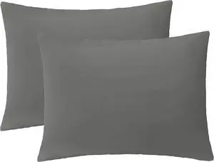 iMaylex Soft Brushed Microfiber Fabric Zipper Pillowcase, Cozy and Lightweight, Easy Care, Set of 2, Dark Grey, King, 20" x 36" iMaylex Soft Brushed Microfiber Fabric Zipper Pillowcase, Cozy and Lightweight, Easy Care, Set of 2, Dark Grey, King, 20" x 36"