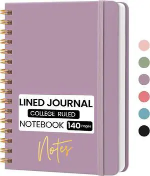 Lined Spiral Journal Notebook, A5 College Ruled Notebook for Note-Taking Lined Spiral Journal Notebook, A5 College Ruled Notebook for Note-Taking