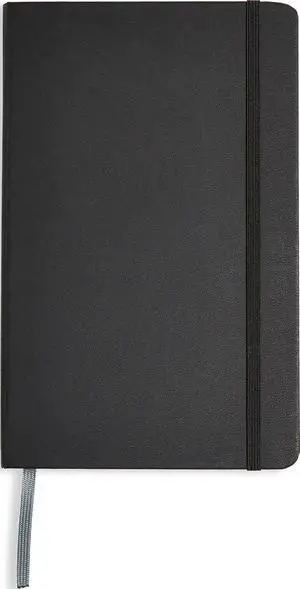Amazon Basics Classic Lined Writing Notebook for Note Taking and Journaling, Hardcover with Elastic Closure, 240 Pages, 5" x 8.25", Black Amazon Basics Classic Lined Writing Notebook for Note Taking and Journaling, Hardcover with Elastic Closure, 240 Pages, 5" x 8.25", Black