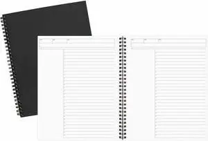 Cambridge Limited Business Notebook, Legal Ruled Paper, 5" x 8", 80 Sheets, Flexible Soft Touch Cover, Wirebound, Black (06074) Cambridge Limited Business Notebook, Legal Ruled Paper, 5" x 8", 80 Sheets, Flexible Soft Touch Cover, Wirebound, Black (06074)