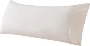 WhatsBedding Body Pillow Cover Cotton, Envelope Closure, Beige, 20x54 WhatsBedding Body Pillow Cover Cotton, Envelope Closure, Beige, 20x54