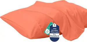 Royale Linens Standard Pillowcase Set of 2 - Bed Pillow Cover - 20"x26" - Coral Pillowcases - 1800 Brushed Microfiber, Wrinkle & Fade Resistant - Soft & Cozy- Standard Size Pillow Case (STD, Coral) Royale Linens Standard Pillowcase Set of 2 - Bed Pillow Cover - 20"x26" - Coral Pillowcases - 1800 Brushed Microfiber, Wrinkle & Fade Resistant - Soft & Cozy- Standard Size Pillow Case (STD, Coral)