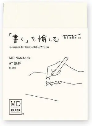 Midori 15344006 Notebook, MD Notebook, A7, Unruled Midori 15344006 Notebook, MD Notebook, A7, Unruled