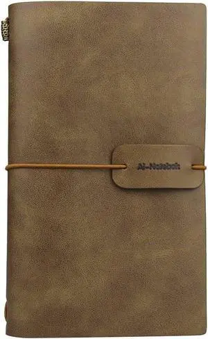 ai-natebok Travel Journal Notebook Vintage Retro Handmade Leather Lined Journal Refillable Note Book for Taking Notes, 4.72 X 7.87inch (White Coffee) ai-natebok Travel Journal Notebook Vintage Retro Handmade Leather Lined Journal Refillable Note Book for Taking Notes, 4.72 X 7.87inch (White Coffee)