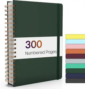 Forvencer Lined Spiral Journal Notebook with 300 Numbered Pages, B5 Forvencer Lined Spiral Journal Notebook with 300 Numbered Pages, B5