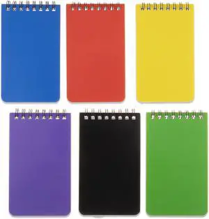 QiCheng 6pacs Pocket Notebook Mini Notepad Small Spiral Notebooks 3X5Inch QiCheng 6pacs Pocket Notebook Mini Notepad Small Spiral Notebooks 3X5Inch