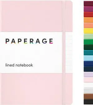 PAPERAGE Lined Journal Notebook, Hardcover Journal for Women & Men, 160 Pages, (5.6 in x 8 in), College Ruled Journaling Notebook for Work, School Supplies & Note Taking, (Blush) PAPERAGE Lined Journal Notebook, Hardcover Journal for Women & Men, 160 Pages, (5.6 in x 8 in), College Ruled Journaling Notebook for Work, School Supplies & Note Taking, (Blush)