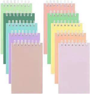 Hooqict 10 Pack Pocket Notebook 3x5 Colorful Mini Notebooks Small Spiral Notepads with Lined Pages, Memo Note Pads for Kids, Party Favors, Work, Office, Students School Supplies, 50 Sheets/100 Pages Hooqict 10 Pack Pocket Notebook 3x5 Colorful Mini Notebooks Small Spiral Notepads with Lined Pages, Memo Note Pads for Kids, Party Favors, Work, Office, Students School Supplies, 50 Sheets/100 Pages