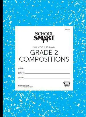 School Smart Skip-A-Line Ruled Composition Book, Grade 2, Blue, 100 Pages - 085301 School Smart Skip-A-Line Ruled Composition Book, Grade 2, Blue, 100 Pages - 085301