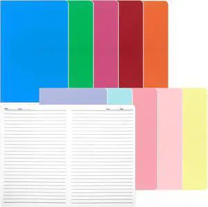 BESARME 10 Pack A5 Lined Notebook Bulk, 8.3 x 5.5 In Journaling Notebooks BESARME 10 Pack A5 Lined Notebook Bulk, 8.3 x 5.5 In Journaling Notebooks
