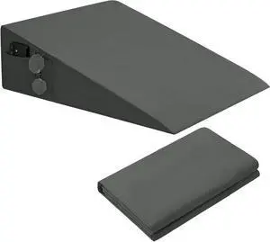 INVGEEXI Dark Grey Bed Wedge Pillow Cover, 25" L x 25" W x 8" H INVGEEXI Dark Grey Bed Wedge Pillow Cover, 25" L x 25" W x 8" H