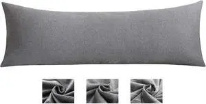 Body Pillow Cover with Zipper Premium 100% Cotton Pillow Case Soft Removable 21 x54 Body Pilloe Case Pillowcase Long Body Pillow Cover Pillow Protector Cushion Cover Long Pillow Case Grey Body Pillow Cover with Zipper Premium 100% Cotton Pillow Case Soft Removable 21 x54 Body Pilloe Case Pillowcase Long Body Pillow Cover Pillow Protector Cushion Cover Long Pillow Case Grey