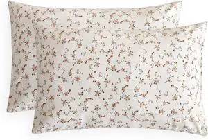Wake In Cloud - Floral Pillow Cases, Shabby Chic Coquette Cottagecore Aesthetic Cute Rose Flower Pattern, Set of 2 Soft Pillowcases Pillow Shams Covers, Light Pink, Standard Size 20x26 Inches Wake In Cloud - Floral Pillow Cases, Shabby Chic Coquette Cottagecore Aesthetic Cute Rose Flower Pattern, Set of 2 Soft Pillowcases Pillow Shams Covers, Light Pink, Standard Size 20x26 Inches