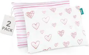Kid Toddler Pillowcase for Pillow 13"x 18" or 14"x19" Organic Cotton 2 Pack Kid Toddler Pillowcase for Pillow 13"x 18" or 14"x19" Organic Cotton 2 Pack