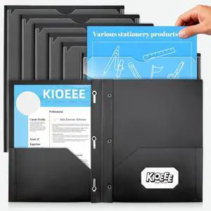 Black Plastic Folders with 2 Pockets&Prongs&Clear Front Cover(6 Pack), Heavy Duty Letter Size Plastic Folders for School Office, Letter Size Paper Black Plastic Folders with 2 Pockets&Prongs&Clear Front Cover(6 Pack), Heavy Duty Letter Size Plastic Folders for School Office, Letter Size Paper
