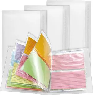 Bercoor 3 Pack 3 x 5 Index Cards Holders, Holds 240 Pieces Cards, Organizer Pouches Book Binder for Note, Study and Recipe Bercoor 3 Pack 3 x 5 Index Cards Holders, Holds 240 Pieces Cards, Organizer Pouches Book Binder for Note, Study and Recipe