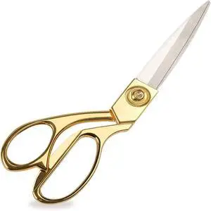 8.5 '' Gold Stainless Steel Sharp Tailor Scissors Professional Household Shears Craft Fabric Heavy Duty Cutting Sewing, Crafts, Home Kitchen Office 8.5 '' Gold Stainless Steel Sharp Tailor Scissors Professional Household Shears Craft Fabric Heavy Duty Cutting Sewing, Crafts, Home Kitchen Office