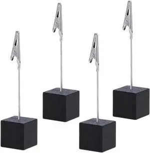 4Pcs Memo Clip Holders Stand with Alligator Clasp Pictures Card Paper Note Clip for Office Home Use, Office Memo Holders, Desk Accessories and Workspace Organizers 4Pcs Memo Clip Holders Stand with Alligator Clasp Pictures Card Paper Note Clip for Office Home Use, Office Memo Holders, Desk Accessories and Workspace Organizers