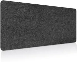 Large Felt Desk mat 36x12 inches, with Non-Slip Full Desk Mouse Pad,Office Computer Desk Mat for Keyboard,Felt Desk Mat for Desk Pad Protector (Dark Gray) Large Felt Desk mat 36x12 inches, with Non-Slip Full Desk Mouse Pad,Office Computer Desk Mat for Keyboard,Felt Desk Mat for Desk Pad Protector (Dark Gray)