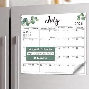 Taja 2026-2027 Magnetic Calendar for Refrigerator, Apr 2026-Dec 2027 Taja 2026-2027 Magnetic Calendar for Refrigerator, Apr 2026-Dec 2027