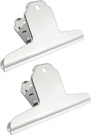 Bull Clip BLLNDX 2PCS 5.7Inch/145mm Large Silver Metal Bull Dog Clips File Money Binder Clamps Binder Paper Clamp for Home Office School Supplies Bulldog Clip Bull Clip BLLNDX 2PCS 5.7Inch/145mm Large Silver Metal Bull Dog Clips File Money Binder Clamps Binder Paper Clamp for Home Office School Supplies Bulldog Clip