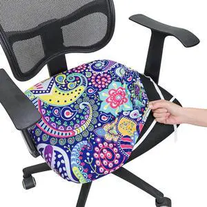 FORCHEER Office Chair Seat Cover 19x19 inch Printed Stretchable Small Fitted Computer Desk Chair Seat Cushion Slipcover-Boho FORCHEER Office Chair Seat Cover 19x19 inch Printed Stretchable Small Fitted Computer Desk Chair Seat Cushion Slipcover-Boho