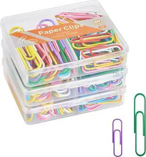 NEEWAY Colorful Paper Clips Assorted Sizes, Small and Large Paperclips, 210 Count, 3 Pack of 70 (Multicolor) NEEWAY Colorful Paper Clips Assorted Sizes, Small and Large Paperclips, 210 Count, 3 Pack of 70 (Multicolor)