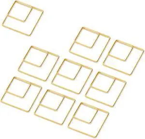 SIAMESE Geometric Paper Clips, 60 Pcs Rhombus Stainless Steel Paperclips, Gold Paper Clip Supplies for Organizing Documents, School, Home & Office Use, Notes Decoration (Rhombus, Gold) SIAMESE Geometric Paper Clips, 60 Pcs Rhombus Stainless Steel Paperclips, Gold Paper Clip Supplies for Organizing Documents, School, Home & Office Use, Notes Decoration (Rhombus, Gold)